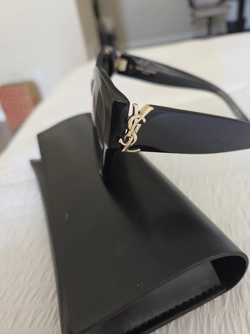 Authentic YSL Classic Cat-Eye Black Sunglasses for Women